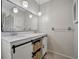 Double vanity bathroom with modern farmhouse style at 409 Archibald Ave, Sarasota, FL 34243
