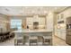 Island kitchen with stainless steel appliances and ample counter space at 4730 Zeno Ct, Bradenton, FL 34211