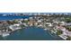 Property's aerial view showcasing waterfront location and neighborhood context at 1430 Harbor Dr, Sarasota, FL 34239