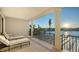 Relaxing balcony with water views and lounge chairs at 1430 Harbor Dr, Sarasota, FL 34239