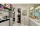 Large walk-in closet with shelving and built-in storage at 1430 Harbor Dr, Sarasota, FL 34239