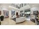 Two-story great room with water views and high ceilings at 1430 Harbor Dr, Sarasota, FL 34239