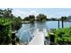 Private boat dock with walkway and waterfront access at 1932 Harbourside Dr # 232, Longboat Key, FL 34228