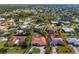 Aerial view showcasing a single-story home in a residential community at 468 Leger Dr, Nokomis, FL 34275