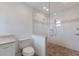 Clean bathroom features a glass-enclosed shower and updated fixtures at 468 Leger Dr, Nokomis, FL 34275