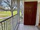 Screened balcony overlooking a lush green golf course at 5405 Fair Oaks St # 5405, Bradenton, FL 34203