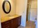 Bathroom with granite vanity and a separate shower at 5405 Fair Oaks St # 5405, Bradenton, FL 34203