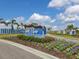 Welcoming entrance to Wild Blue community at 8372 Sea Glass Ct, Sarasota, FL 34240