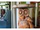 Unique carved wooden owl statue at 1285 & 1289 Hagle Park Rd, Bradenton, FL 34212