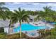 Resort-style pool and spa with lounge chairs at 13325 Indigo Way, Bradenton, FL 34211