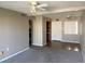 Living room with hardwood floors and ceiling fan at 2227 Sunset Dr # E-22, Bradenton, FL 34207