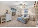 Bedroom with built in shelving and window seat at 3901 Balsam Ct, Sarasota, FL 34243