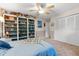 Bedroom with large closet and built-in shelving at 3901 Balsam Ct, Sarasota, FL 34243