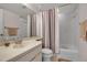 Clean bathroom with shower/tub combo and vanity at 5420 Swift Rd # 38, Sarasota, FL 34231