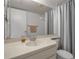 Updated bathroom with vanity and walk-in shower at 5420 Swift Rd # 38, Sarasota, FL 34231