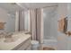 Clean bathroom with shower/tub combo and vanity at 5420 Swift Rd # 38, Sarasota, FL 34231