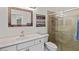 Guest bathroom with shower, toilet, and vanity at 608 Misty Pond Ct, Bradenton, FL 34212