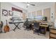 Music room with recording equipment and instruments at 608 Misty Pond Ct, Bradenton, FL 34212