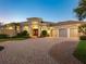 Stunning curb appeal featuring a large front door and well-manicured landscaping at 7123 Beechmont Ter, Lakewood Ranch, FL 34202