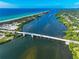 Aerial view of bridge and coastline at 725 N Manasota Key Rd # A, Englewood, FL 34223