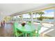 Charming dining area with water views at 725 N Manasota Key Rd # A, Englewood, FL 34223