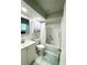 Clean bathroom with white vanity, toilet and bathtub at 1416 Glenmere Dr, Brandon, FL 33511