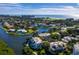 Aerial view of waterfront community with luxury homes at 1912 Harbourside Dr # 603, Longboat Key, FL 34228