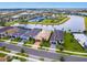 Aerial view of house and neighborhood at 4925 Surfside Cir, Bradenton, FL 34211