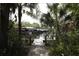 Private boat dock with lush vegetation at 5581 Key West Pl # 5581, Bradenton, FL 34203