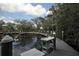 Community boat dock with several boats at 5581 Key West Pl # 5581, Bradenton, FL 34203