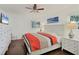 Spacious bedroom with a king-size bed and plenty of storage at 6100 Green View Dr # 145, Sarasota, FL 34231