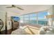 Bright bedroom with water views and hardwood floors at 988 Blvd Of The Arts # 915, Sarasota, FL 34236