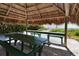 Relax in this shaded beachfront gazebo with picnic tables at 19 Whispering Sands Dr # 1204, Sarasota, FL 34242