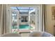 Private courtyard with a refreshing plunge pool, perfect for relaxation at 2402 Palmetto St, Nokomis, FL 34275