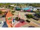 Aerial view of a vibrant town with shops and restaurants at 5891 Tidewood Ave # 1, Sarasota, FL 34231