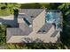 Home's roofline and pool from above at 6305 Royal Tern Cir, Lakewood Ranch, FL 34202