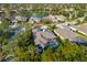 Property view from above, showcasing backyard pool at 6305 Royal Tern Cir, Lakewood Ranch, FL 34202