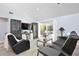 Living room with sliding doors leading to a pool view at 8224 Country Oaks Ct, Sarasota, FL 34243