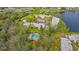 Aerial view of community, highlighting buildings and landscape at 119 Tidewater Dr # 119, Bradenton, FL 34210