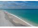 Stunning ocean view with white sand beach and gentle waves at 280 Hidden Bay Dr # 201, Osprey, FL 34229