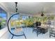 Relaxing covered patio overlooking a canal at 3029 Homasassa Rd, Sarasota, FL 34239