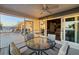 Relaxing screened porch with glass doors and water views at 4528 106Th W St, Bradenton, FL 34210