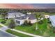 Aerial view of a house and neighborhood at sunset at 4939 Surfside Cir, Bradenton, FL 34211