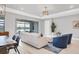 Open concept living room with a view of the backyard at 4939 Surfside Cir, Bradenton, FL 34211