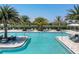 Expansive pool perfect for recreation with an in-pool volleyball net at 4939 Surfside Cir, Bradenton, FL 34211