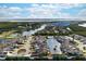 Aerial view of the house and surrounding community at 502 Woodstork Cir, Bradenton, FL 34209