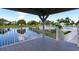 Scenic view from the community gazebo overlooking the lake at 502 Woodstork Cir, Bradenton, FL 34209