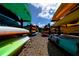 Community kayak storage offers easy access to waterfront activities at 502 Woodstork Cir, Bradenton, FL 34209