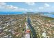 Gorgeous aerial view of a canal community with waterfront properties at 5159 Oxford Dr, Sarasota, FL 34242