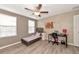 bedroom with a twin bed and built-in desk at 7404 Mill Hopper Ct, Palmetto, FL 34221